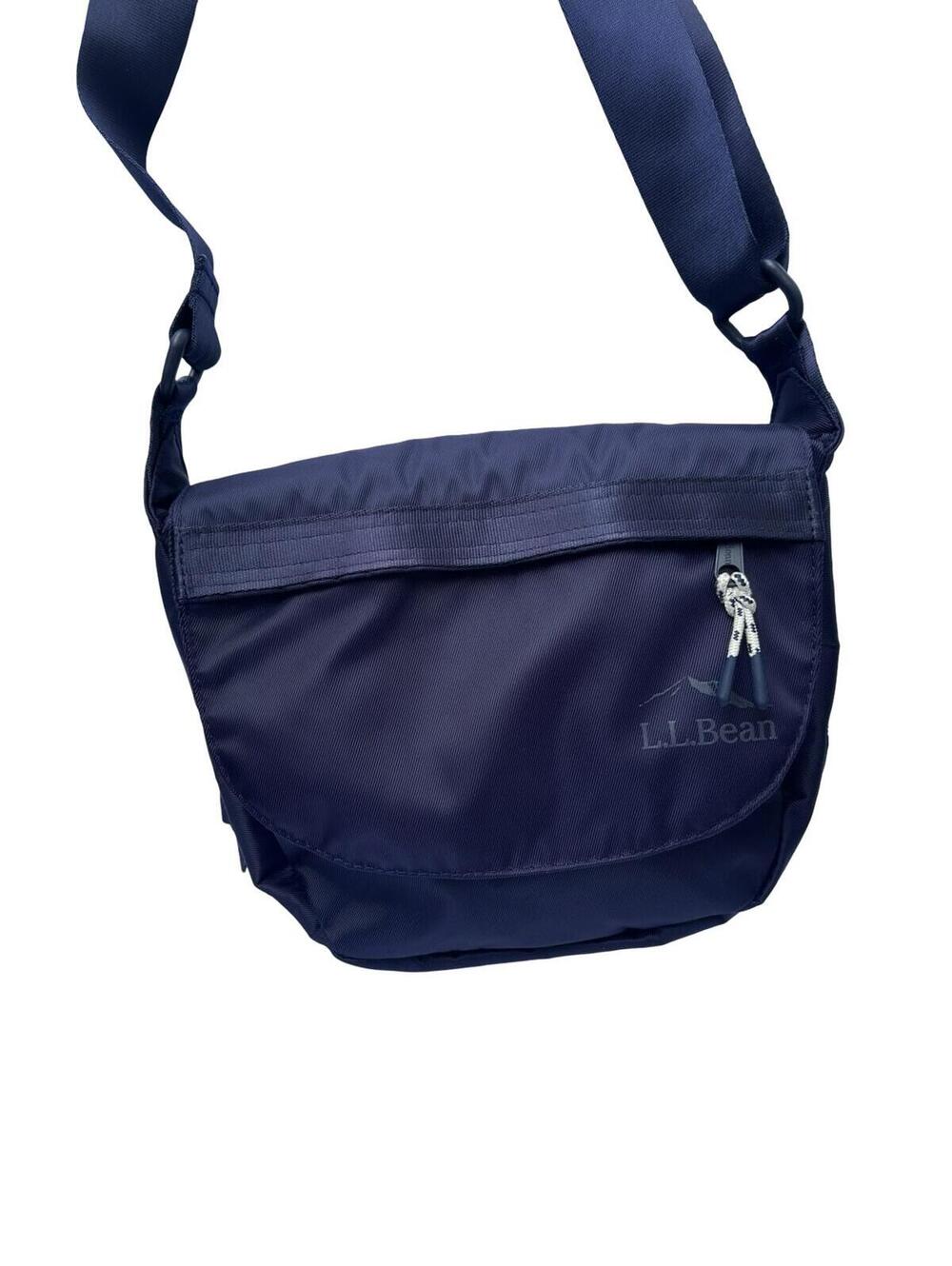 L.L.Bean Nylon Crossbody Bag Navy Lightweight Travel Shoulder Purse